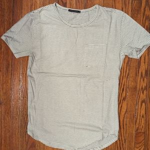 National Standard striped short sleeve scoop neck T-shirt